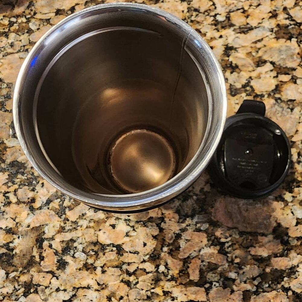 Vintage 2008 Starbucks Gold Stainless Steel 12oz Travel Mug - Picture 6 of 7